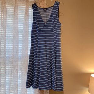 Peter Som for Design Nation Blue striped fit and flare dress